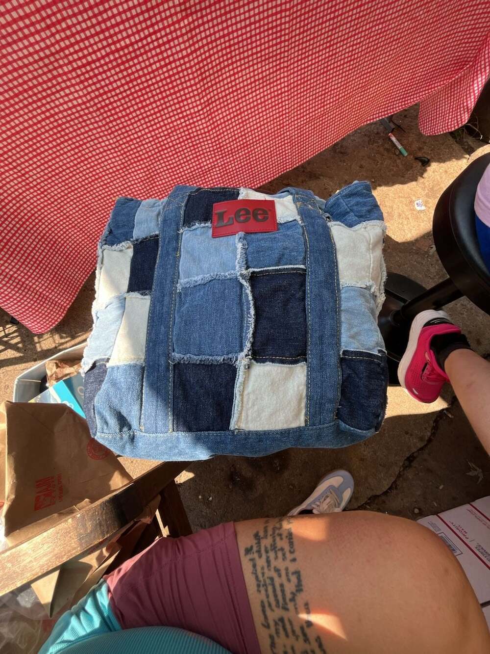 Kacey Musgraves x Lee Patchwork Denim Tote Bag